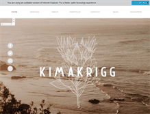 Tablet Screenshot of kimakrigg.com